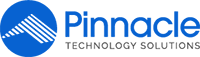 Linked logo reading 'Pinnacle Technology Solutions' with stylized circle and mountain branding mark.